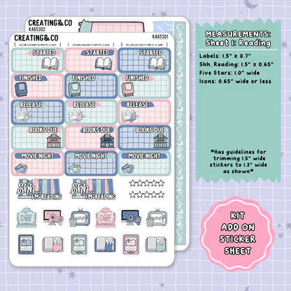 Marginal Clues Mystery Weekly Kit Add On Planner Sticker Sheets - KA653
