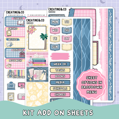 Dragon Isle Summer Reading Challenge Weekly Kit Add On Planner Sticker Sheets - KA654