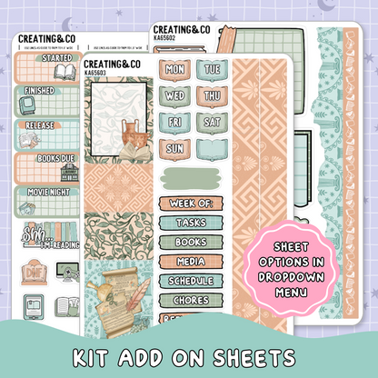 Pantheon of Pages Weekly Kit Add On Planner Sticker Sheets - KA656
