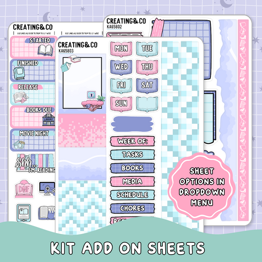 Archive Adventures Weekly Kit Add On Planner Sticker Sheets - KA658
