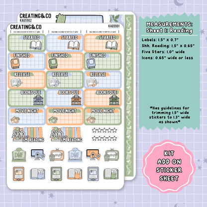 Orange Grove Weekly Kit Add On Planner Sticker Sheets - KA659