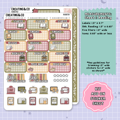 Hello Autumn Weekly Kit Add On Planner Sticker Sheets - KA667
