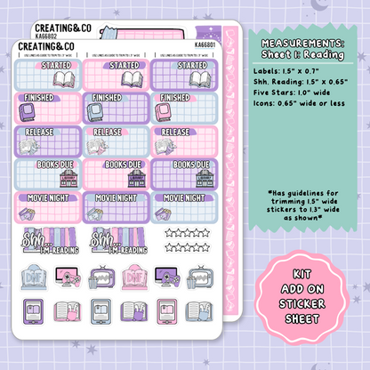 Divine Desserts Weekly Kit Add On Planner Sticker Sheets - KA668