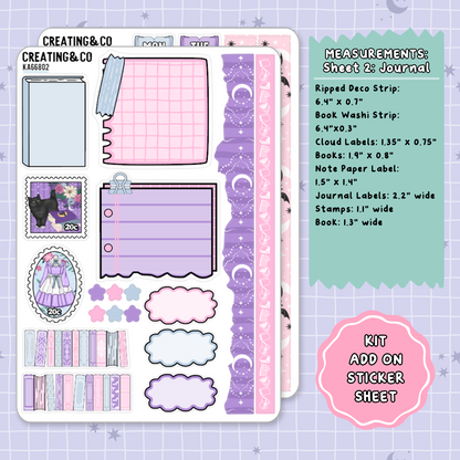 Divine Desserts Weekly Kit Add On Planner Sticker Sheets - KA668