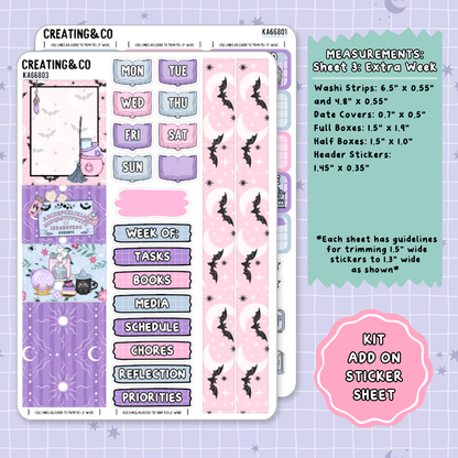 Divine Desserts Weekly Kit Add On Planner Sticker Sheets - KA668