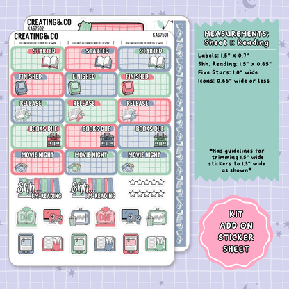 Holiday Sleigh Ride Weekly Kit Add On Planner Sticker Sheets - KA675