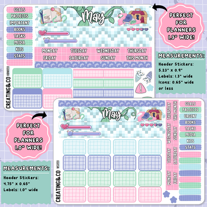 Adventure Game May Monthly Planner Sticker Kit  - MN/HBM/MS059