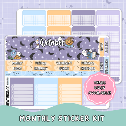 Stay Spooky October Monthly Planner Sticker Kit  - MN/HBM/MS065