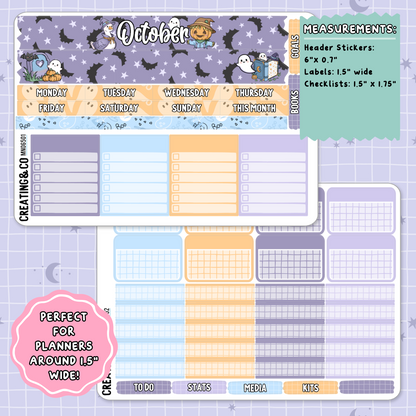 Stay Spooky October Monthly Planner Sticker Kit  - MN/HBM/MS065