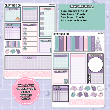 Butterfly Pages February Monthly Notes Page Builder Planner Sticker Kit  - MR056