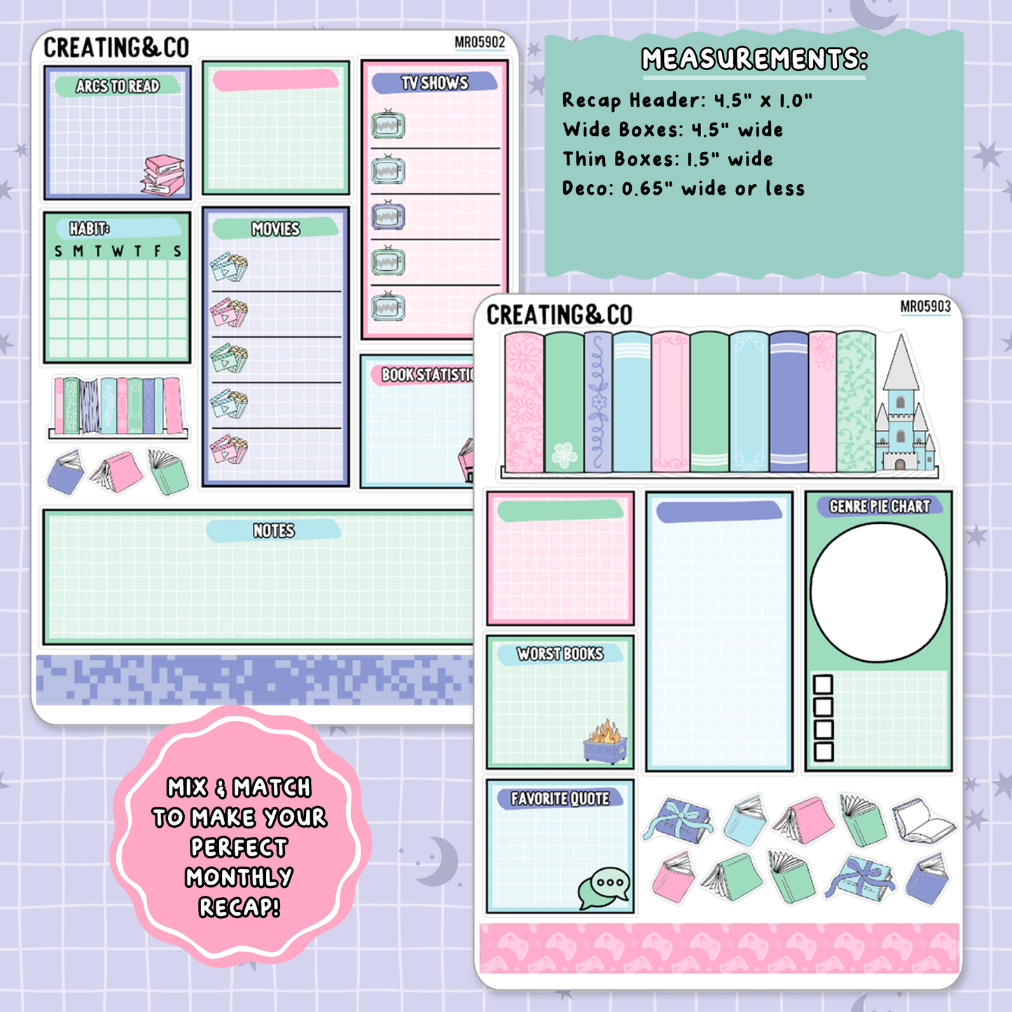 Adventure Game May Monthly Notes Page Builder Planner Sticker Kit  - MR059