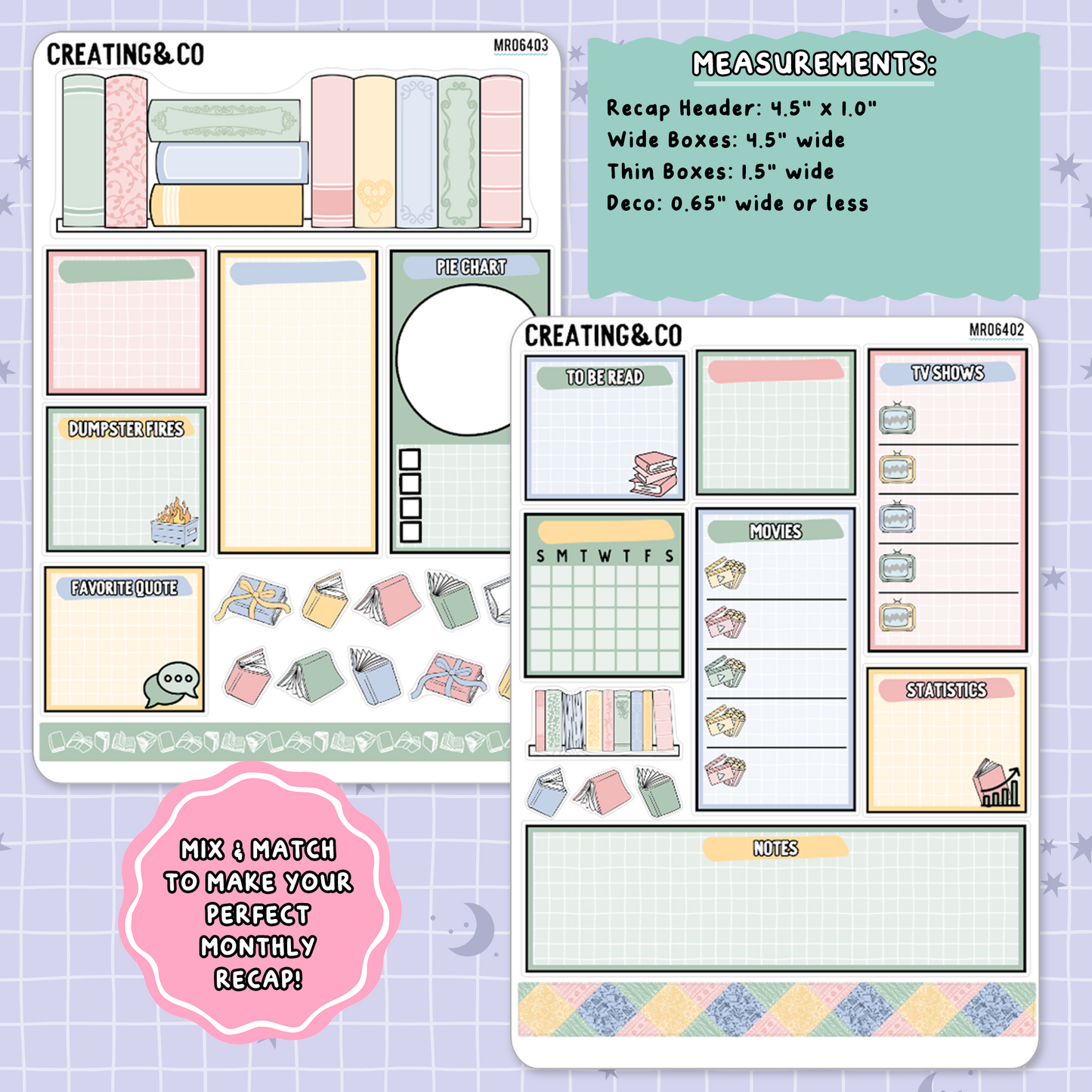 Cozy Patchwork September Monthly Notes Page Builder Planner Sticker Kit  - MR064
