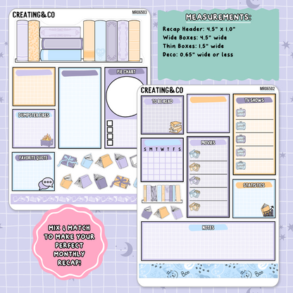 Stay Spooky October Monthly Notes Page Builder Planner Sticker Kit  - MR065