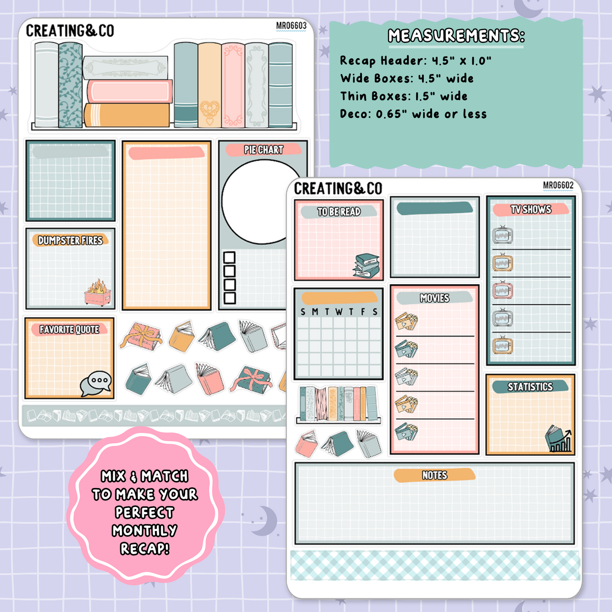 Cozy Cat November Monthly Notes Page Builder Planner Sticker Kit  - MR066