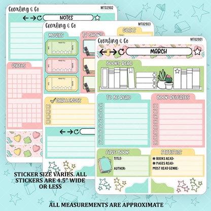 March Monthly Tile Sticker Kit - MT029