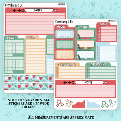 August Monthly Tile Sticker Kit - MT036