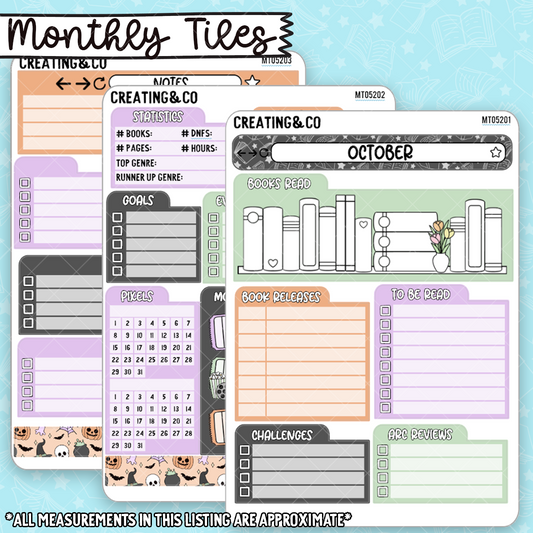 October Monthly Tile Sticker Kit - MT052