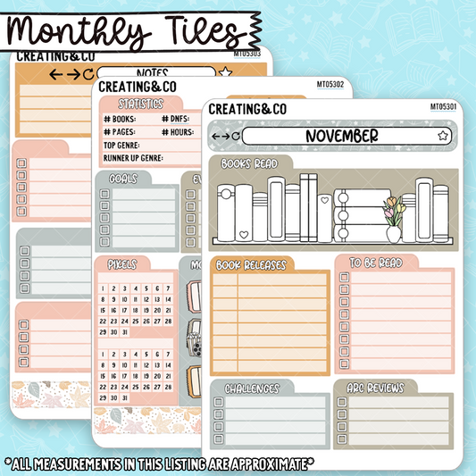 November Monthly Tile Sticker Kit - MT053