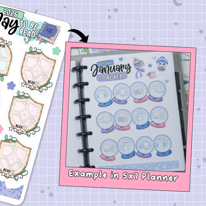 Adventure Game May Monthly To Be Read Planner Sticker Kit  - MTB059