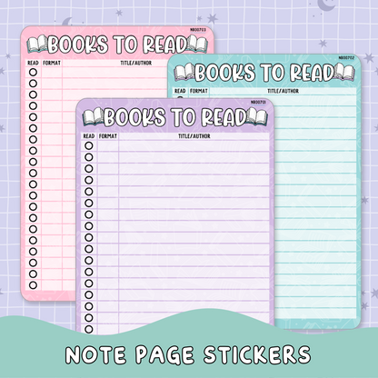Pastel Notes Page Bundle