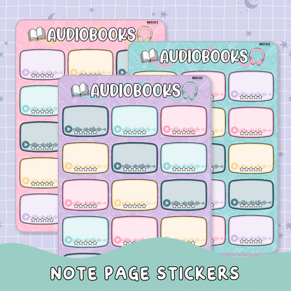 Pastel Notes Page Bundle