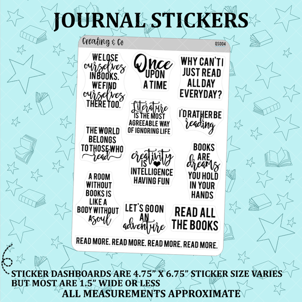 Quote Stickers, Journal Quotes Stickers, Black Word Sticker Sheets,quote  Sticker Sheets,words and Phrases Stickers,word Journalling Stickers -   Finland
