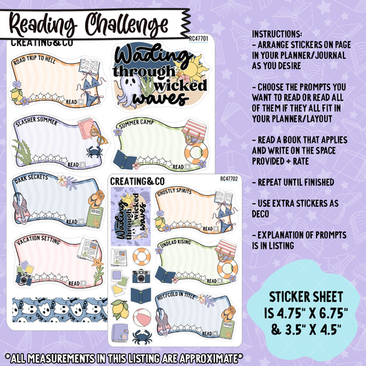 Wicked Waves Decorative Reading Challenge - RC477