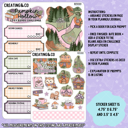 Pumpkin Hollow Cozy Reads Vertical Weekly Kit Bundle