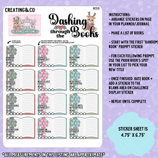 Dashing through the Books / Beat the Backlist / Tackle Your TBR Decorative Reading Challenge - RC518