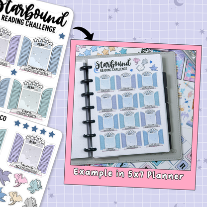 Starbound Reading Challenge - Astrology 2026 Planner Sticker Set  - RC532