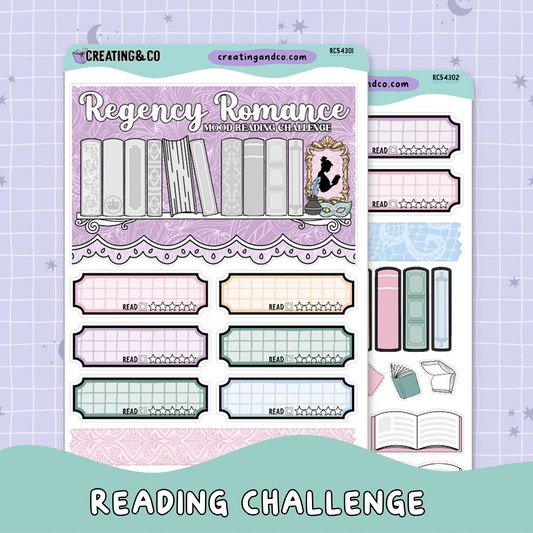 Regency Romance Mood Reader Book Stack Decorative Reading Challenge - RC543