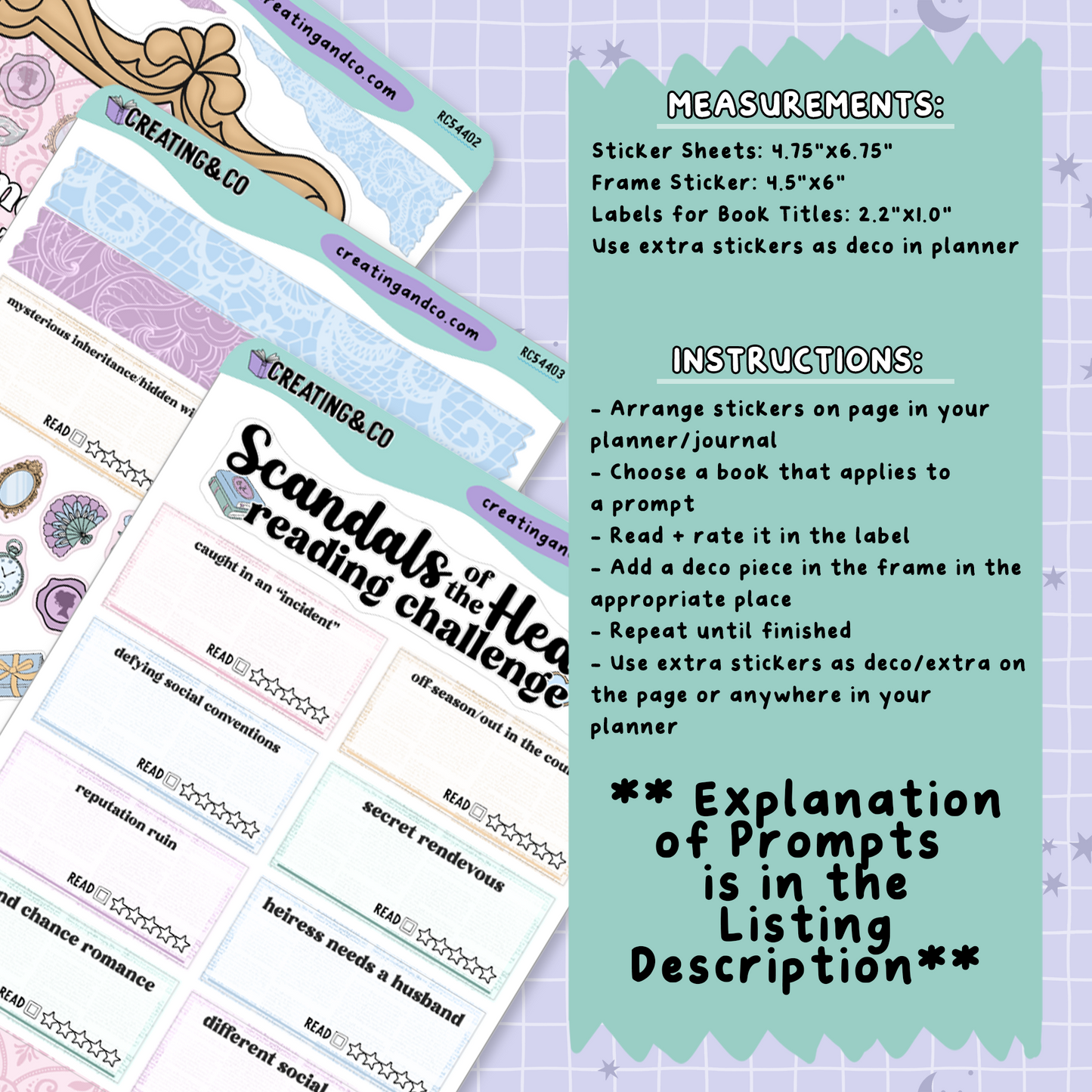 Scandals of the Heart Regency Decorative Reading Challenge - RC544