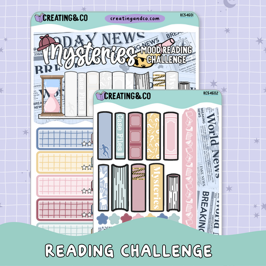 Mystery Mood Reader Book Stack Decorative Reading Challenge - RC546