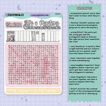 It's a Mystery Trope Word Search Reading Challenge - RC547