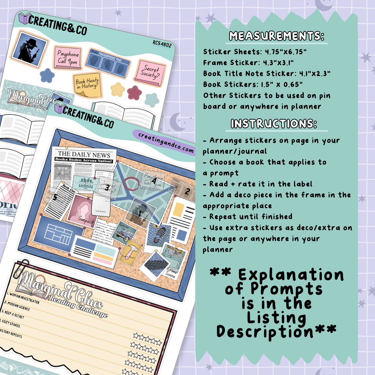 Marginal Clues Mystery Decorative Reading Challenge - RC548