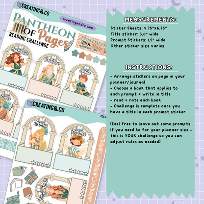 Pantheon of Pages Decorative Reading Challenge - RC551