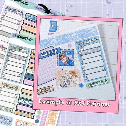 Spirit Beach Title Bookstack Reading Challenge Sticker Set - RC552