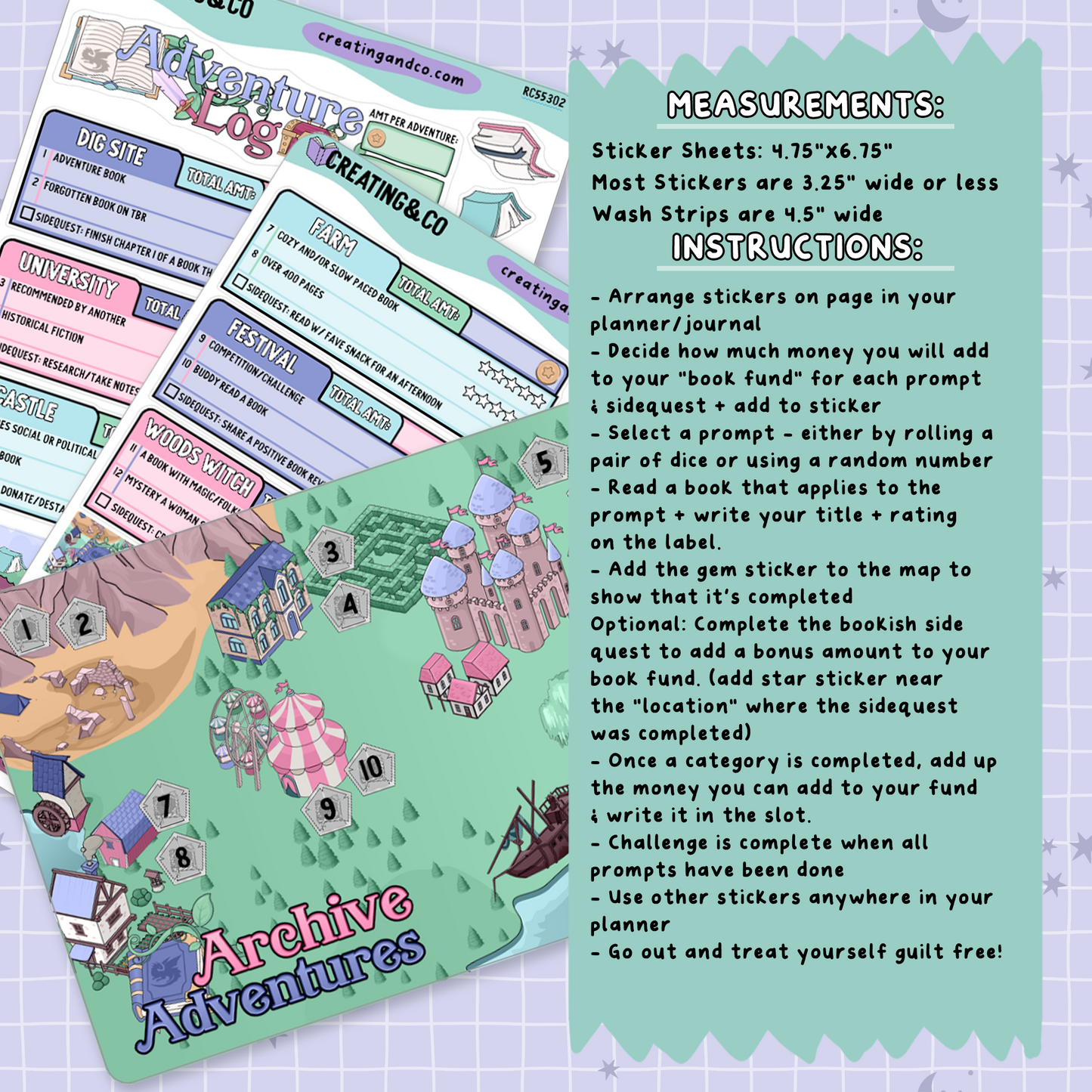 Archive Adventures Journal + Challenge Sticker Bundle