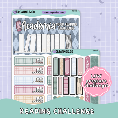 Academia Mood Reader Book Shelf Decorative Reading Challenge - RC561