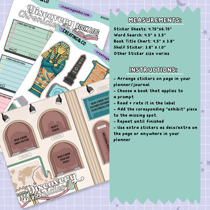 Archaeology Journal Sheets + Museum Challenge Bundle