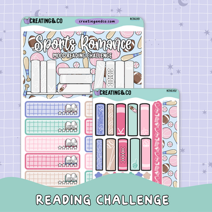 Sports Romance Mood Reader Book Shelf Decorative Reading Challenge - RC563