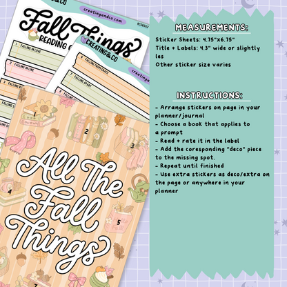 All The Fall Things Decorative Reading Challenge - RC566