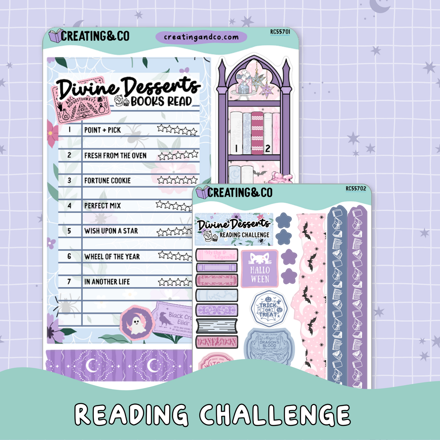 Divine Desserts Tall Shelf Decorative Reading Challenge - RC567