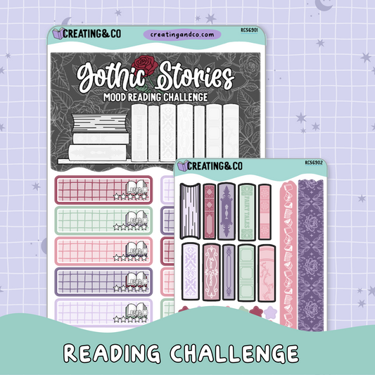 Gothic Romance Mood Reader Book Shelf Decorative Reading Challenge - RC569