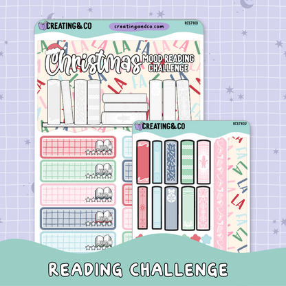 Christmas Season Mood Reader Book Shelf Decorative Reading Challenge - RC578