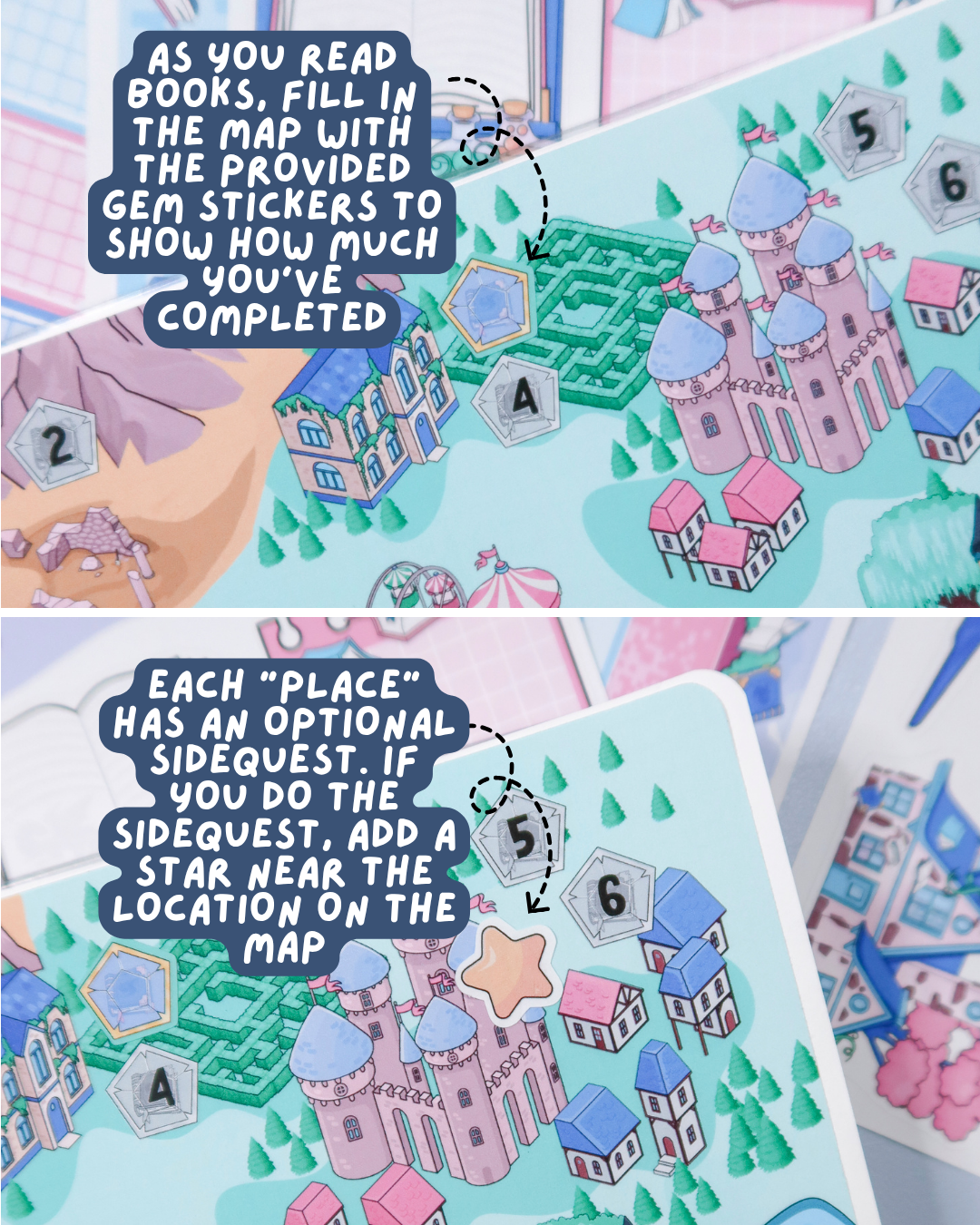 Archive Adventures Retro Map Game Decorative  Reading Challenge - RC553
