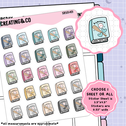 Niche Genre Book Icon Functional Stickers - SBS014
