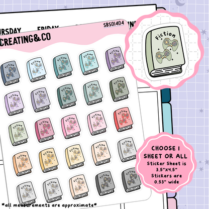 Niche Genre Book Icon Functional Stickers - SBS014