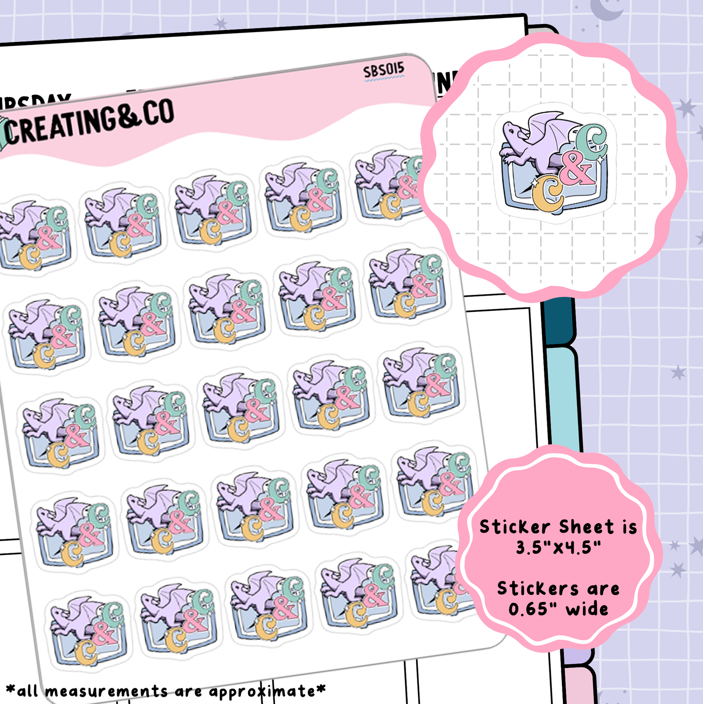 Creating & Co Logo Icon Functional Stickers - SBS015