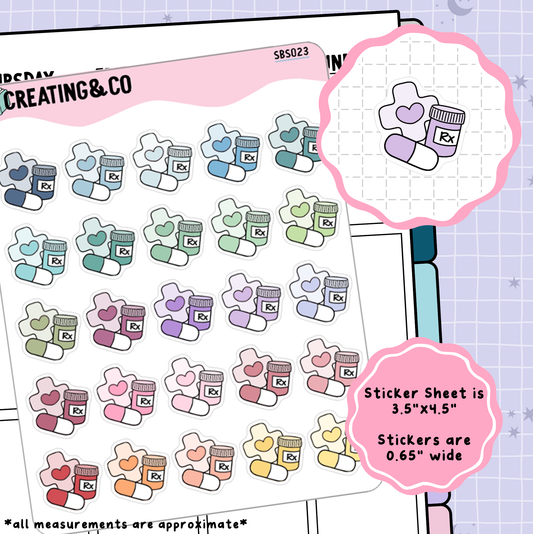 Medical Icon Functional Stickers - SBS023